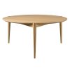 shop Stine Weigelt sofabord - D102 Søs - Ø 85 cm - Eg af FDB Møbler - online shopping tilbud rabat hos shoppetur.dk