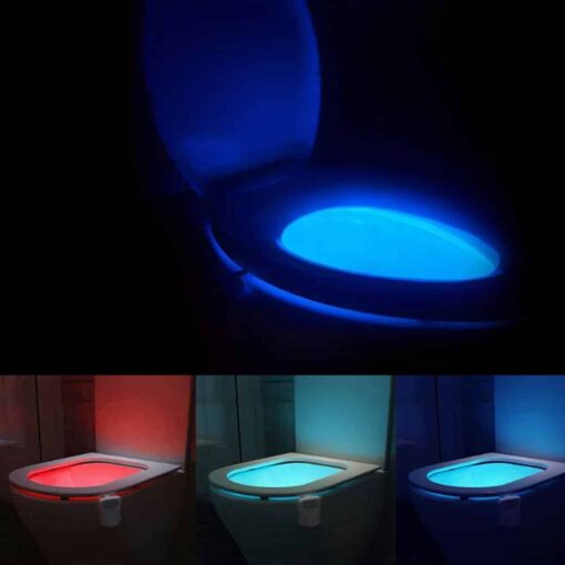 Toilet LED-lys (8 forskellige farver) billigt køb tilbud online shopping