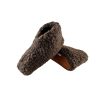 Fluffy Uld Hjemmesko (100% ren uld) - Model Brun - Dansk Design fra SHUS billigt køb tilbud online shopping