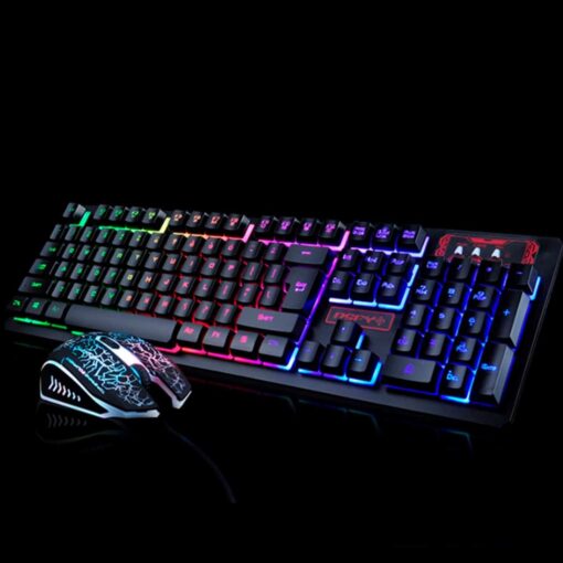 Gaming tastatur & mus med backlight LED billigt køb tilbud online shopping