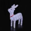 Rensdyr Akryl - højde 40 cm med LED-Lys billigt køb tilbud online shopping