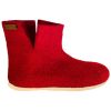 Uldstøvle (100% ren uld) - Model Rød m/sål i skind - Dansk Design fra SHUS billigt køb tilbud online shopping
