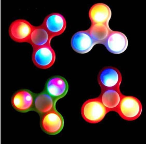 Fidget Spinner med LED Lys billigt køb tilbud online shopping