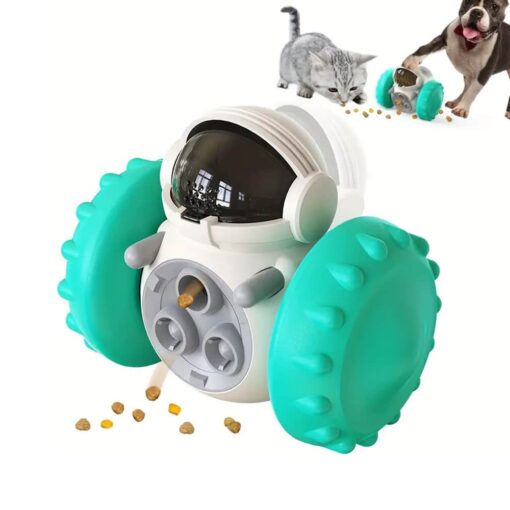 Interaktiv Robot Foderdispenser  -  Sjov for både hunde og katte billigt køb tilbud online shopping