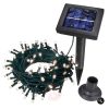 LED-lyskæde solcelle drevet m/100 LED (flere farver) - 9 meter billigt køb tilbud online shopping