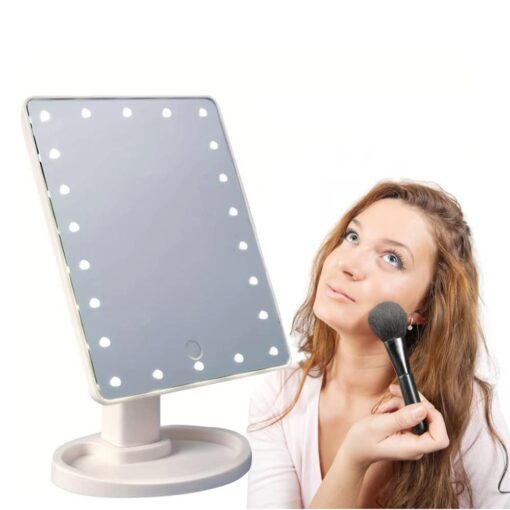 Make-Up Spejl m/LED lys og Touch Screen (flere farver) billigt køb tilbud online shopping