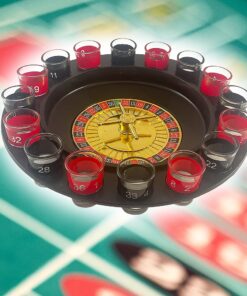 Roulette drikkespil m/16 glas billigt køb tilbud online shopping