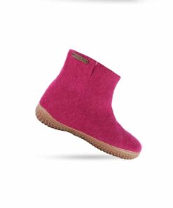 Uldstøvle (100% ren uld) Model Pink m/gummisål  -  Dansk Design fra SHUS billigt køb tilbud online shopping