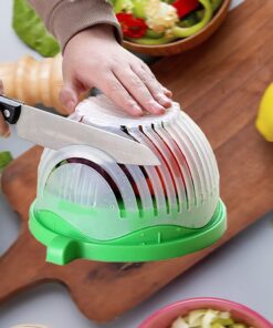 Quick Salad Maker - salatskærer skål 4-i-1 billigt køb tilbud online shopping