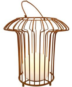 shop Dyberg Larsen lanterne med solpanel - Basket - Terracotta af Dyberg Larsen - online shopping tilbud rabat hos shoppetur.dk