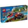 shop LEGO City Firhjulstrukket brandbil med redningsbåd af LEGO - online shopping tilbud rabat hos shoppetur.dk