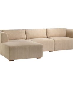 shop Living & more 3 pers. modulsofa med chaiselong - Karl - Beige 2023 af Living & more - online shopping tilbud rabat hos shoppetur.dk