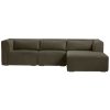shop Living & more 3 pers. modulsofa med chaiselong - Karl - Grøn af Living & more - online shopping tilbud rabat hos shoppetur.dk