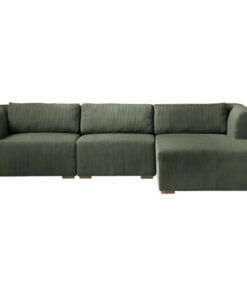 shop Living & more 3 pers. modulsofa med chaiselong - Karl - Grøn af Living & more - online shopping tilbud rabat hos shoppetur.dk