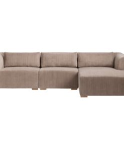 shop Living & more 3 pers. modulsofa med chaiselong - Karl - Mocca af Living & more - online shopping tilbud rabat hos shoppetur.dk