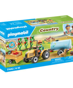 shop Playmobil Country Traktor med trailer og vandtank af Playmobil - online shopping tilbud rabat hos shoppetur.dk