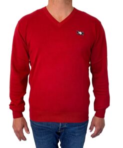 Sweatshirt Wilford Knit fra Vinson Camp i Jester Red billigt køb tilbud online shopping