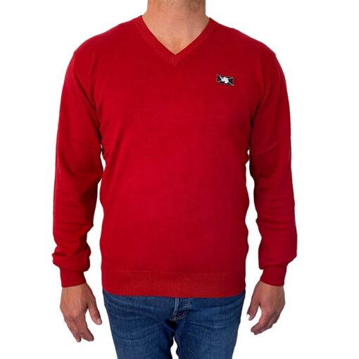 Sweatshirt Wilford Knit fra Vinson Camp i Jester Red billigt køb tilbud online shopping