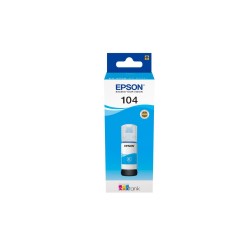 Epson 104 EcoTank Cyan ink bottle køb billigt online shopping tilbud