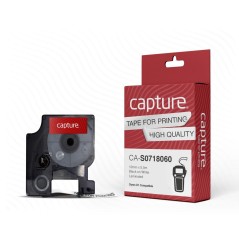 Capture 12mm x 5.5m Black on White køb billigt online shopping tilbud