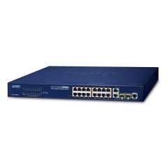 Planet 16-Port 10/100TX 802.3at køb billigt online shopping tilbud