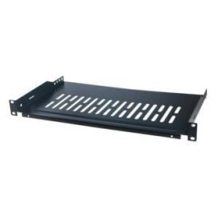 LogiLink 19" Rack shelf black køb billigt online shopping tilbud