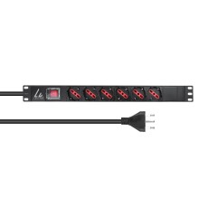 Lanview 1U 19 inch 6 port Type F/J