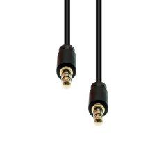 ProXtend 3-Pin Slim Cable M-M Black køb billigt online shopping tilbud