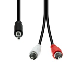 ProXtend 3-Pin to 2 x RCA Cable M-M køb billigt online shopping tilbud