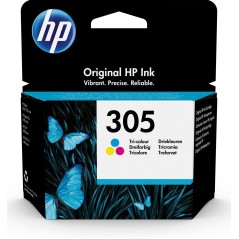 HP 305 Tri-Color Original Ink køb billigt online shopping tilbud