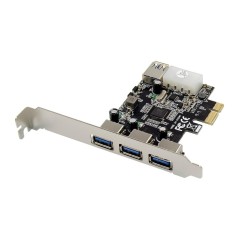 MicroConnect 3+1 port USB 3.0 PCIe card køb billigt online shopping tilbud