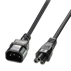 Lindy 3m C5 to C14 Mains Cable