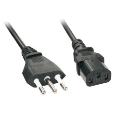 Lindy 3m IT to C13 Mains Cable køb billigt online shopping tilbud