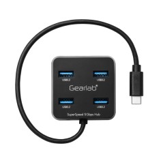 eSTUFF 4 Port USB 3.2 Hub with USB-C køb billigt online shopping tilbud