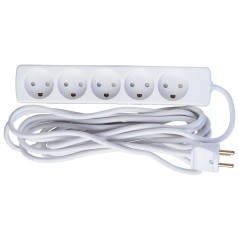 MicroConnect 5-way Danish Power Strip 5m køb billigt online shopping tilbud