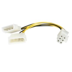 StarTech.com 6IN LP4 TO 6 PIN PCIE ADAPTER køb billigt online shopping tilbud