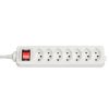 Lindy 7-Way Swiss 3-Pin Mains Power køb billigt online shopping tilbud