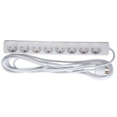 MicroConnect 8-way Danish Power Strip 5m køb billigt online shopping tilbud