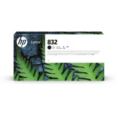 HP 832 1L Black Latex Ink køb billigt online shopping tilbud