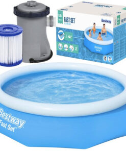 Bestway Pool med Pumpe 305x76 cm  Perfekt til Haven køb billigt online shopping tilbud