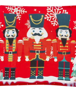 Julepude Betræk 45x45 cm  Nutcracker Motiv til Hyggelig Indretning køb billigt online shopping tilbud