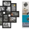 Praktisk Fotoramme til 10 Billeder - Sort køb billigt online shopping tilbud
