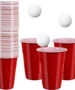 Red Party Mugs Set  Sjovt Beer Pong Spil til Fester køb billigt online shopping tilbud