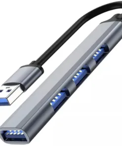 USB Hub Splitter med 4 Porte  Praktisk og Elegant køb billigt online shopping tilbud