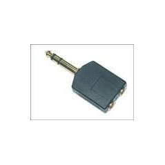 MicroConnect Adapter 6.3mm - 2X3.5mm M-F køb billigt online shopping tilbud