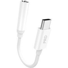 Dudao L16CPro USB-C to 3.5mm Jack adapter hvid køb billigt online shopping tilbud