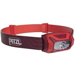 Petzl Pandelampe Tikkina 250 Lumen 3 Lysindstillinger Vandafvisende Rød køb billigt online shopping tilbud