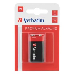 Verbatim ALKALINE BATTERY 9V 1 PACK køb billigt online shopping tilbud