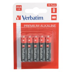 Verbatim ALKALINE BATTERY AAA 10 PACK køb billigt online shopping tilbud