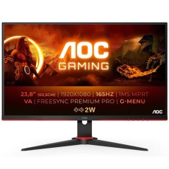 AOC Gaming 24G2SAE/BK 24 1920 x 1080 (Full HD) HDMI DisplayPort 165Hz køb billigt online shopping tilbud